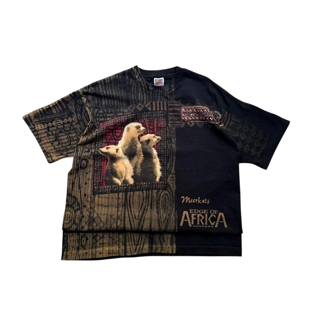 Vintage Meerkats African Busch Gardens Men's XL Tee